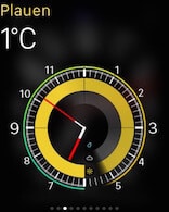 WeatherPro: Apple Watch Wetter-App als Uhr