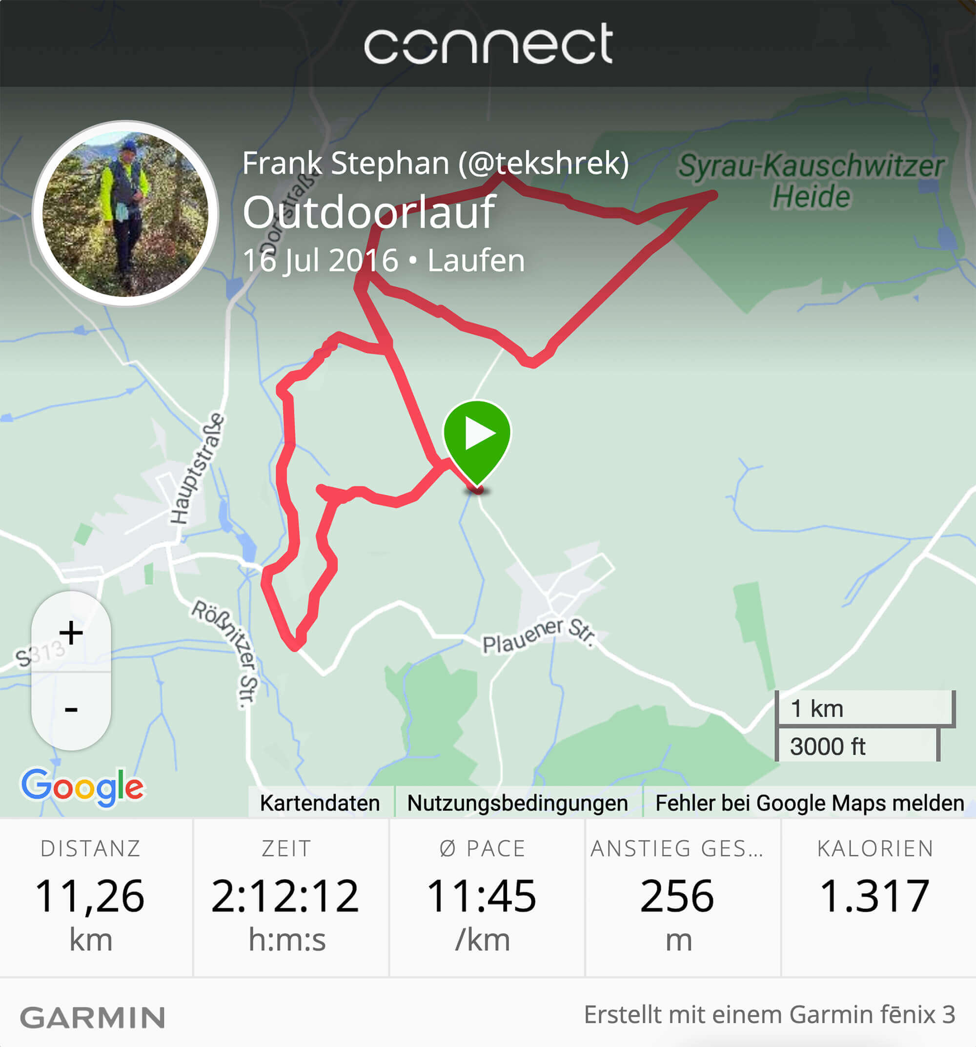 Garmin fēnix 3 (m)ein bester Freund und meine ersten 10 km beim Nordic Walking  im Schneckengrüner Wald bei Syrau